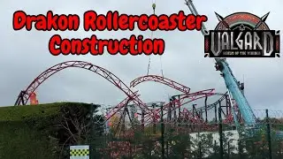 Drakon Track Construction NEW Rollercoaster Valgard - Realm of Vikings November 2025 Paultons Park