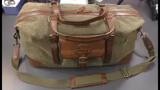 DRAKENSBERG Safari Weekender 50 Liter Reisetasche DR00143 B&uuml;ffel Leder Canvas Handarbeit