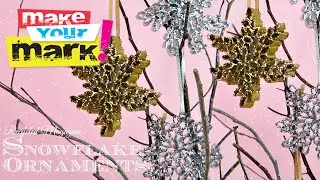 How to: Recycled Magazine Snowflake Ornaments