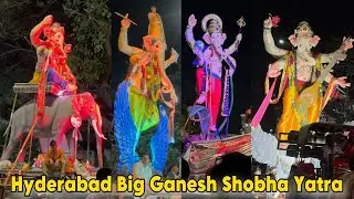 Ganesh Shobha Yatra 2024 | Ganesh Nimajjanam Procession 2024 | Ganesh Nimajjanam 2024 Tank Bund Hyd