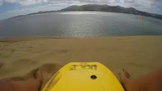 Sandboarding in Opononi, New Zealand!