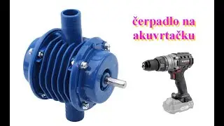 Přečerpávací Čerpadlo Na Akuvrtačku (Až 3 600 Litrů/hod.) - Vhodné Tam, Kde Není Elektrický proud
