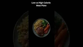 Low vs High Calorie Meal Plate Explained in 4K #HealthyEating #MealPrep #NutritionTips
