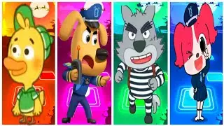  Telis hop , LITTLE DUCK 🆚️ SHERIFF LABRADOR 🆚️ LITTLE WOLF 🆚️ SHERIFF PAPILLON. did you like ❤️❤️❤️