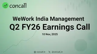 We Work India Management Q2 FY26 Earnings Conference Call | Concall.in