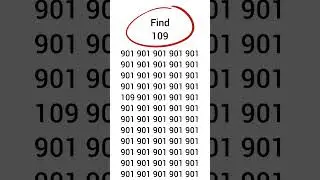 find the hidden number 109 #find #numbergame #puzzle