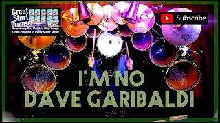 I'm No Dave Garibaldi-Mirrored Kit Minute:Linear Squared-LARRY LONDON #drums #music #viralvideo #top