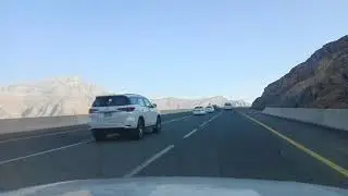 Danger Road of Jabel al jais (uae tallest mountain)