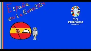 España en la eurocopa 2024 (Countryballs)