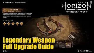 Horizon Forbidden West - Warrior Bow Carja's Bane Legendary Weapon Full Upgrade