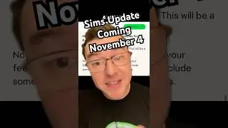 Отметьте в календаре большое обновление Sims 4 4 ноября #TheSims #TheSims4 #Sims4 #SimsNews