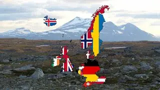 Germanic Nations Flag Map Speedart
