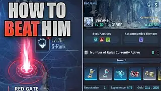 HOW TO BEAT THE S-RANK BARUKA GATE | S-RANK RED BARUKA GATE GUIDE | SOLO LEVELING : ARISE