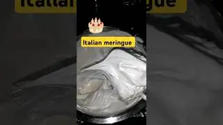 Stable italian meringue #shorts #meringue #cake #ytshorts