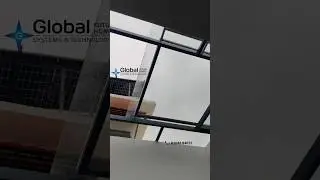 Automatic Retractable Sliding Glass Roof installed at Kayamkulam, Alappuzha 8304884072 #slidingglass