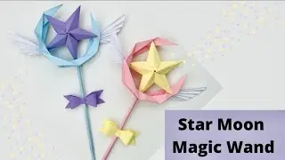 DIY magic wand fairy | DIY wand craft | origame|  paper craft no glue no tape no scissors