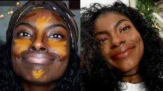 AUTUMN/ FALL MAKEUP on DARK SKIN | WOC friendly