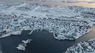 Approach to Aasiaat Airport, Greenland