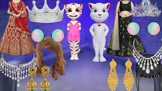 Two sisters funny makeup billu ka birthday talking tom (2024m30)