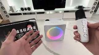 Караоке-машина YLL K7. Портативная мини-колонка для караоке.