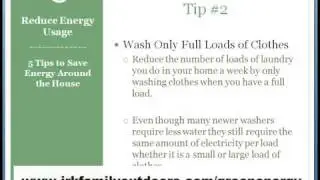 Solar Power - Reduce Energy Usage  5 Tips to Save Energy Around the House