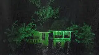 ⛈️🏠 Gentle Night Rain on Roof with Thunder | Calm Sleep Storm Sounds