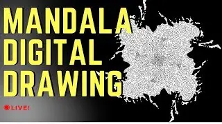 Mandala Digital Drawing Live! XP-Pen Artist 22E Pro [EP1] J.Sheetz
