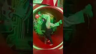 She Tries the Human Hamster Wheel Every Year&hellip; And Still Falls!