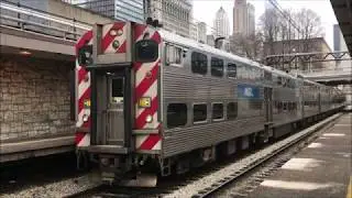Metra Electric & South Shore trains at Van Buren St. (3/10/2020)