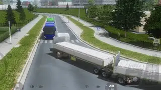 Euro truck driving simulator 🔥 🔥 truck loaded in heavy traffic and water 