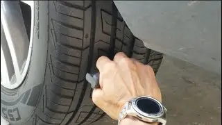 How To Fix A Slow Leak Flat Tire & Repair It - Low-Pressure TPMS Warning Icon Light