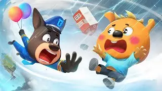 A Big Tornado | Safety Cartoon | Kids Cartoon | Police Rescue | Sheriff Labrador