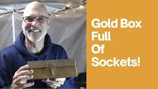 Gold Box Toolbox Tool Haul Full Of Cornwell, Wright And Mac Tools Sockets