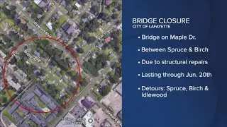 Maple Drive Bridge Closure
