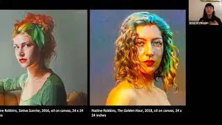 Zoom artist talk at the Arnot Museum about my #oilpaintings , #hyperrealism , and my vision loss