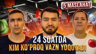 24 Soatda Kim Ko'proq Vazn Yo'qotadi? Shok Natijalar!