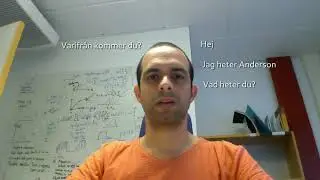 Brasilianska l&auml;rande svenska - Brazilian learning Swedish - Part 1
