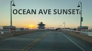Crossing the Ocean Avenue Bridge at Sunset | Manalapan &rarr; Lantana