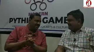Modern #pythian games Founder Bijender Goel in Talk with Sanjay Agrawal abt Olympics of Art& Culture