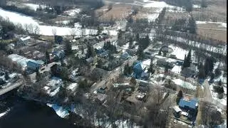 Burritts Rapids Aerial - The Village - 04MAR2017