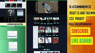 How To Create Complete E-commerce Website Using React JS and Tailwind css Step By Step Tutorial 2024