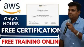 Aws Free Online Training Only 3 Hours | Get Aws Official Certificate Absolutely Free Online
