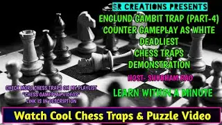 Englund Gambit Traps | Part-4 | Best Tactics | Counter Gameplay As White | Chess Traps And Tricks