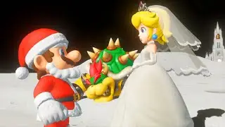 Super Mario Odyssey - Santa Mario Vs Bowser