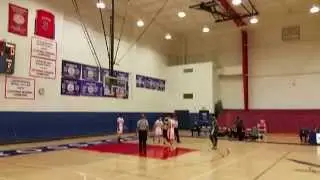 Crossroads Guard Benjamin Terry Gets Kneed in Head on Layup! - 2015