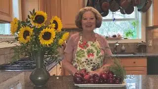 Fennel-Roasted Chicken with Plums & Onion + Fall Vegetable Gardening Tips