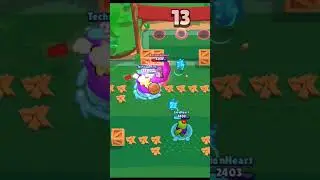 Hyper Charged Shelly ⚽️ ⚽️ ⚽️ Goal In Brawl Stars #brawlstars #shorts