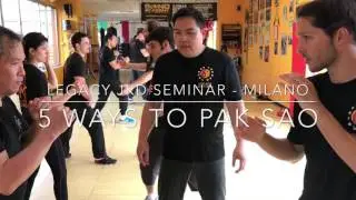 Legacy Jeet Kune Do - 5 Ways to Pak Sao
