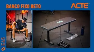 Banco Fixo Reto E45 ACTE &ndash; Estabilidade e conforto para treinos em casa ou academia!