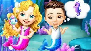 Fun Girl Care Kids Games - Sweet Baby Girl Mermaid Life - Magical Ocean World Cleanup Makeover Games